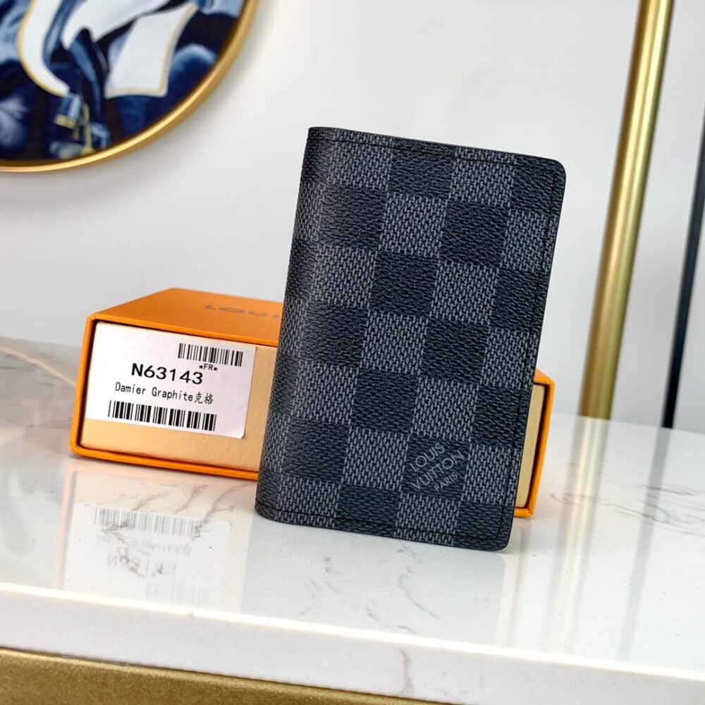 LOUIS VUITTON POCKET ORGANIZER DAMIER GRAPHITE CANVAS 11CM N63143 - Image 5
