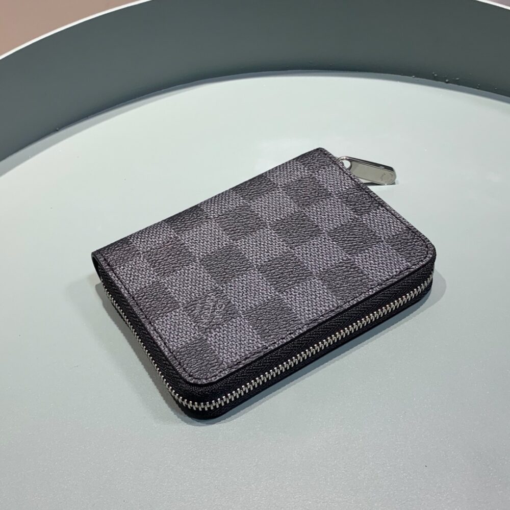 LOUIS VUITTON ZIPPY COIN PURSE DAMIER GRAPHITE WALLET 11CM N63070 - Image 4