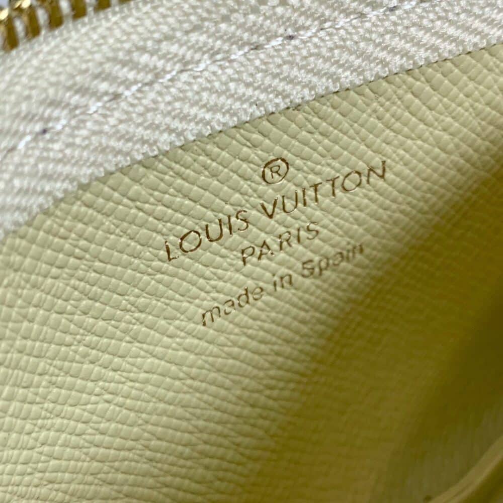LOUIS VUITTON DAMIER AZUR COATED CANVA KEY POUCH 12CM N62658 - Image 7