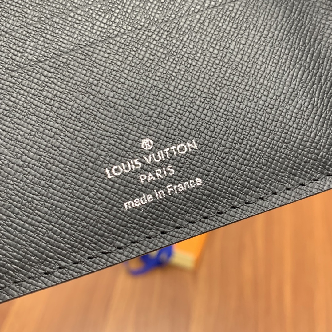 LOUIS VUITTON AMERIGO WALLET MONOGRAM CANVAS IN BLACK 11CM N60053 - Image 6