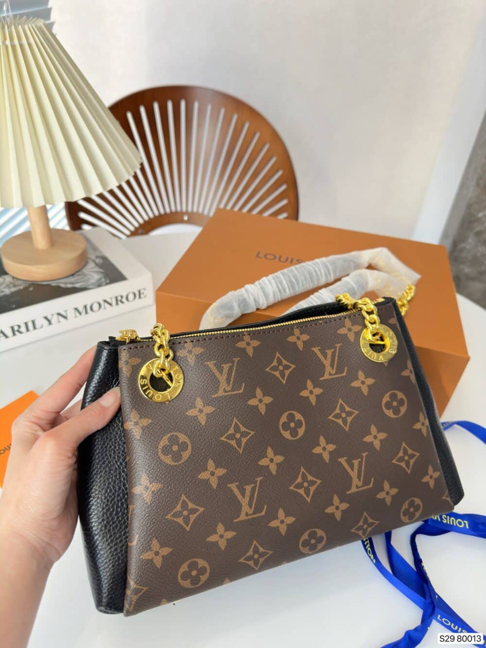 LOUIS VUITTON MONOGRAM IN BROWN SERENE BB BAG 25CM M43777 - Image 7