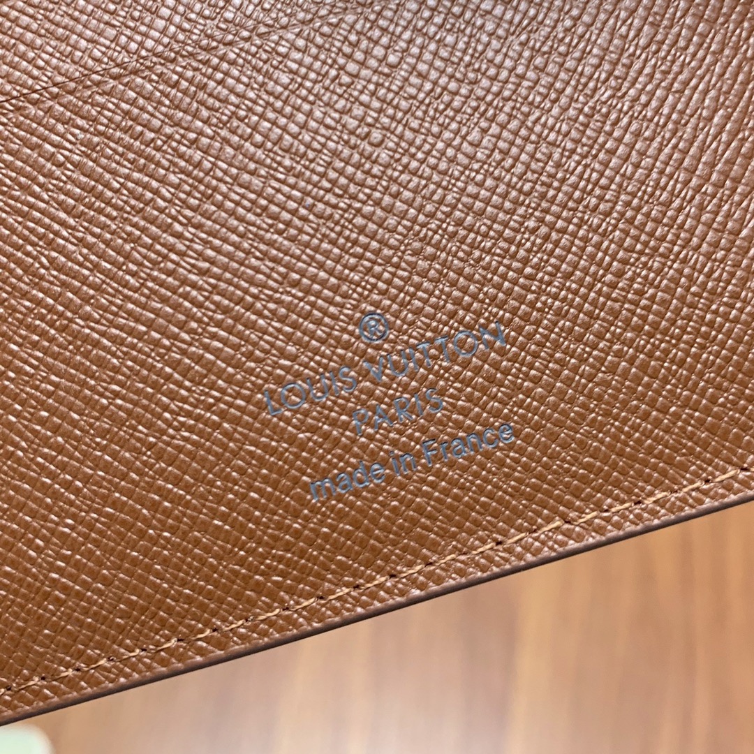 LOUIS VUITTON AMERIGO WALLET MONOGRAM CANVAS IN BROWN 11CM N60053 - Image 7
