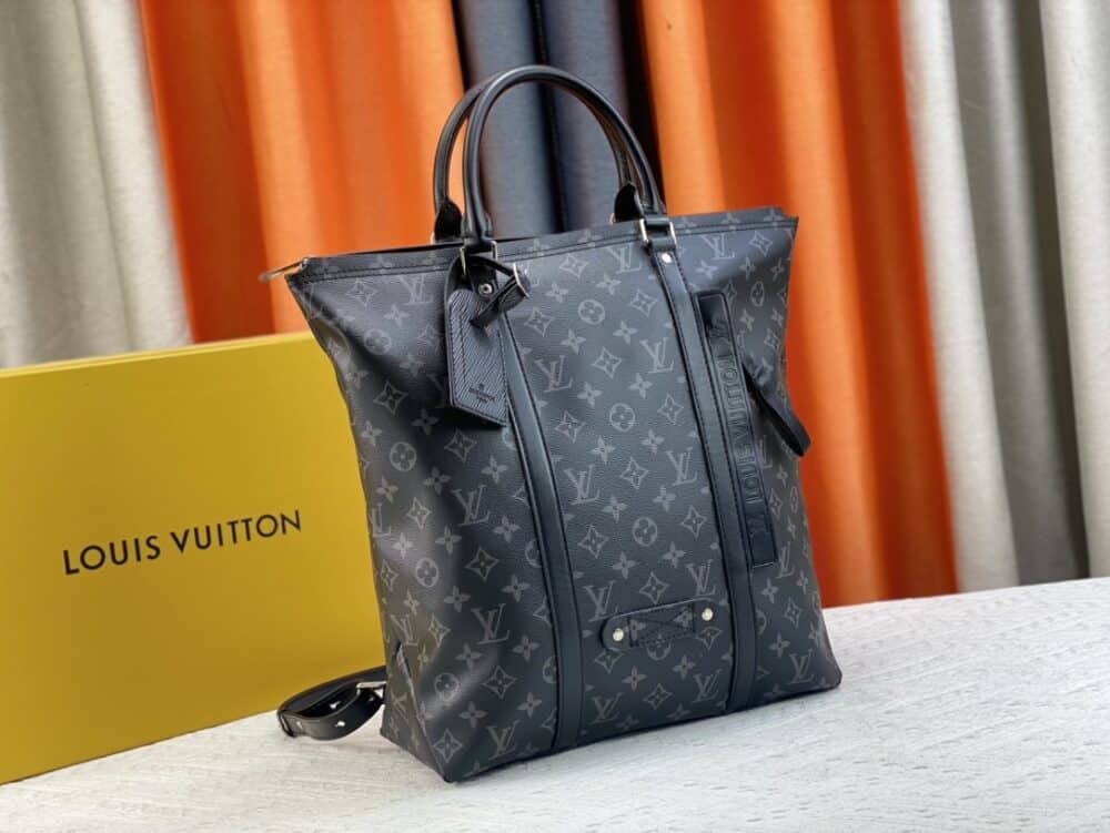 LOUIS VUITTON TOTE BACKPACK IN BLACK 39CM M45221 - Image 9