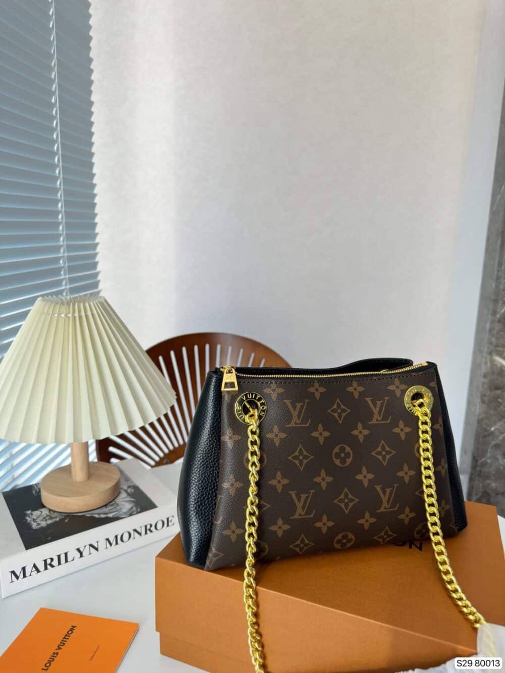 LOUIS VUITTON MONOGRAM IN BROWN SERENE BB BAG 25CM M43777 - Image 9