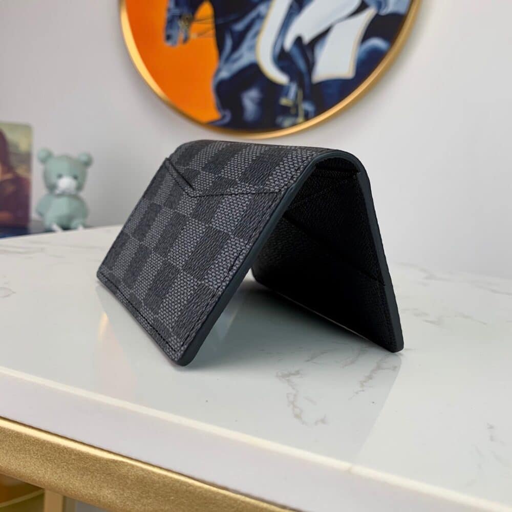 LOUIS VUITTON POCKET ORGANIZER DAMIER GRAPHITE CANVAS 11CM N63143 - Image 9