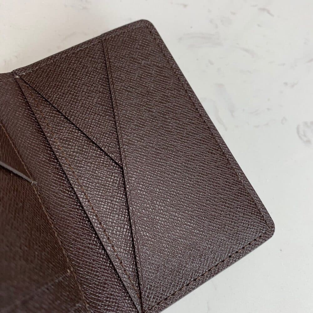 LOUIS VUITTON POCKET ORGANIZER DAMIER BROWN CANVAS 11CM N63143 - Image 5
