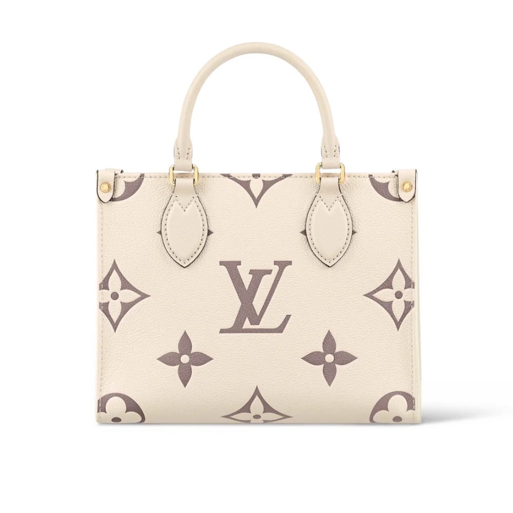 LOUIS VUITTON ONTHEGO PM MONOGRAM EMPREINTE CREAM 25CM M45654