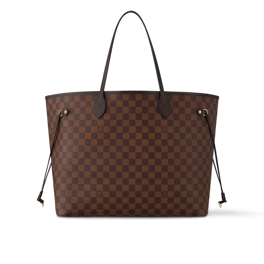 LOUIS VUITTON NEVERFULL GM DAMIER EBENE LIGHT PINK 39CM N41357