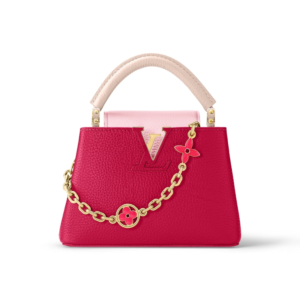 LOUIS VUITTON CAPUCINES MM BAG DARK PINK 27CM M20845