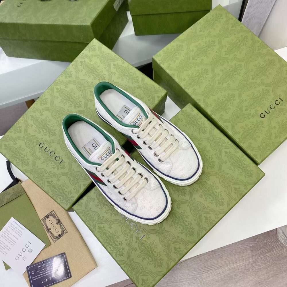 GUCCI TENNIS 1977 WHITE MINI GG 606111 99W90 9085 - Image 6