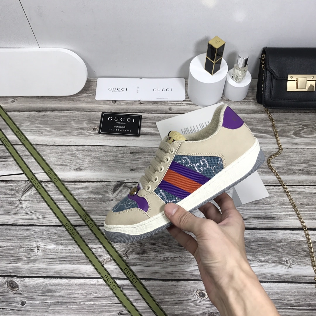 GUCCI WMNS SCREENER BLUE GG LAMÉ 577684 2C830 4690 - Image 2