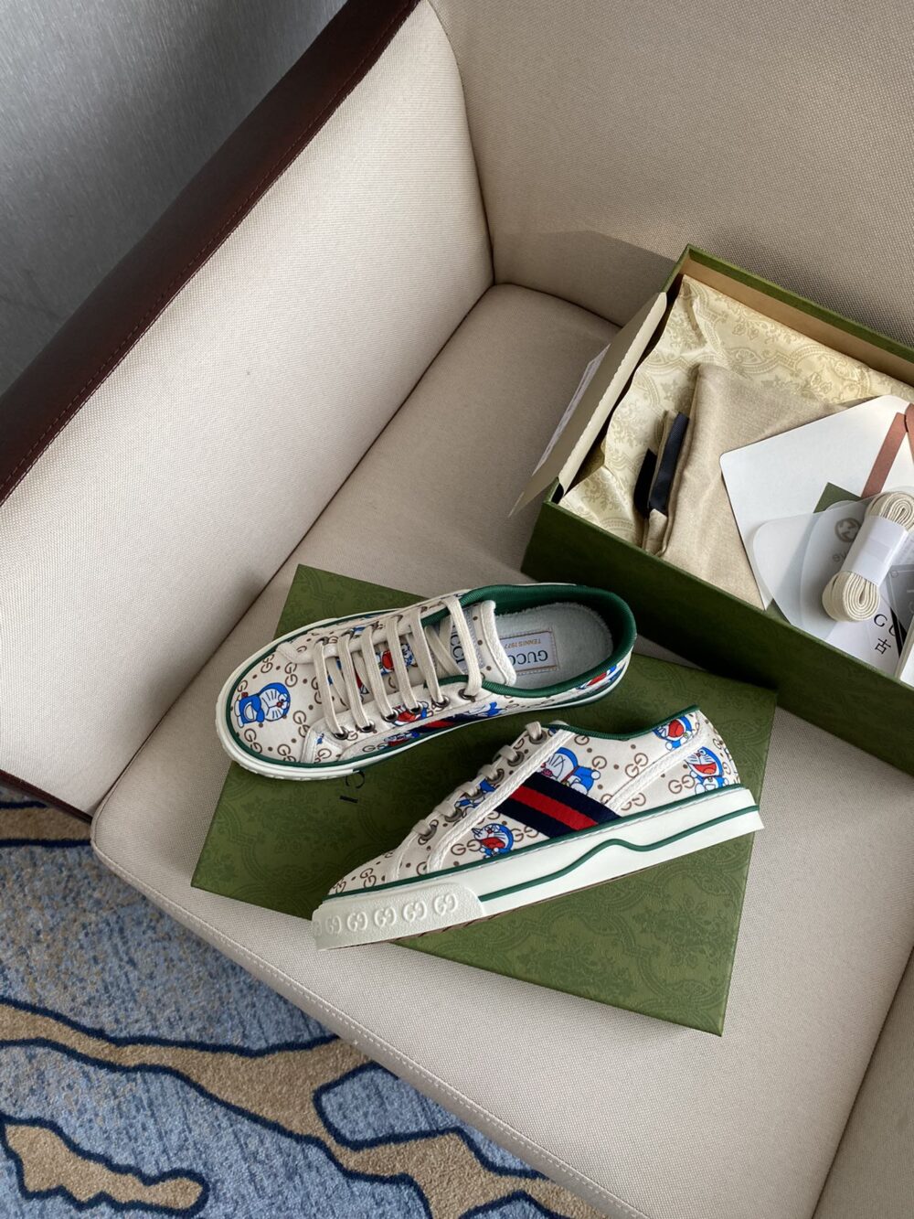 GUCCI TENNIS 1977 DORAEMON SNEAKER WHITE - Image 6