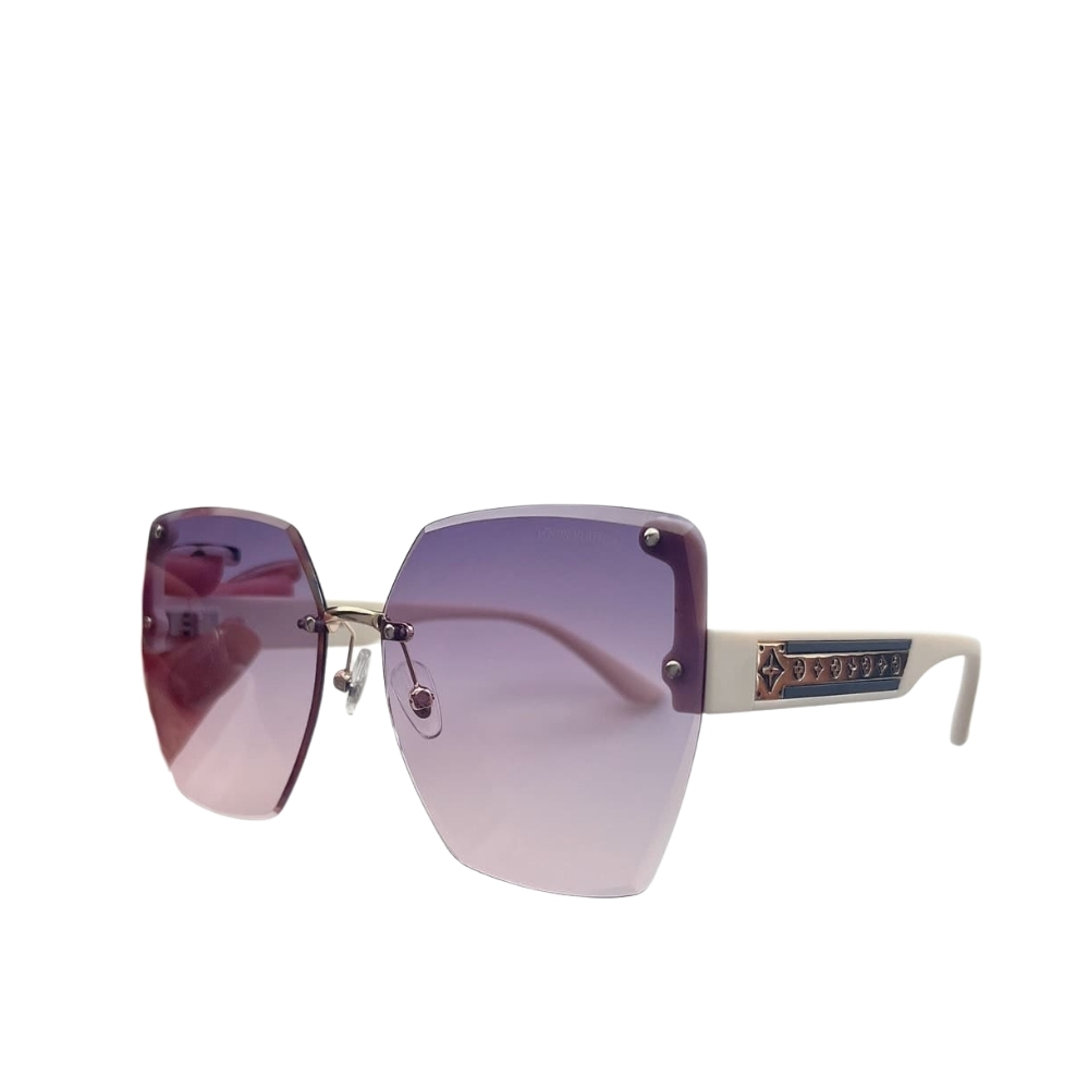 LOUIS VUITTON RIMLESS GRADIENT PURPLE WHITE SUNGLASSES