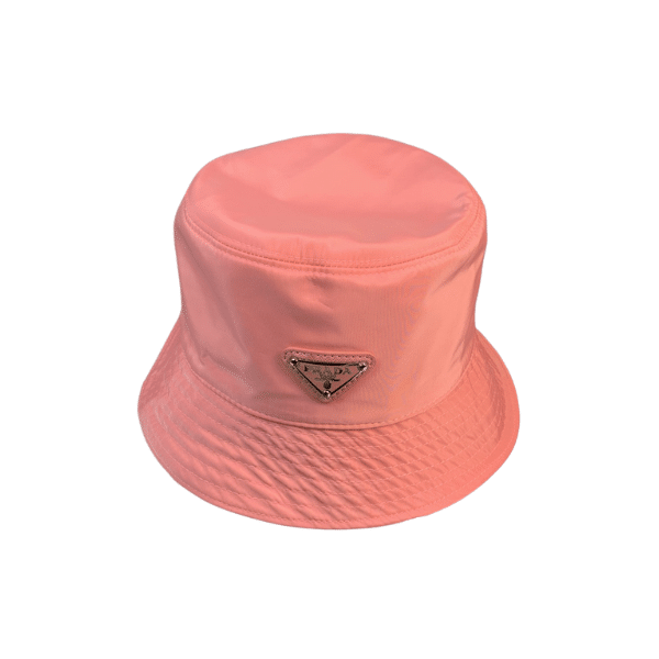 PRADA RENYLON BUCKET HAT SLIVER PINK