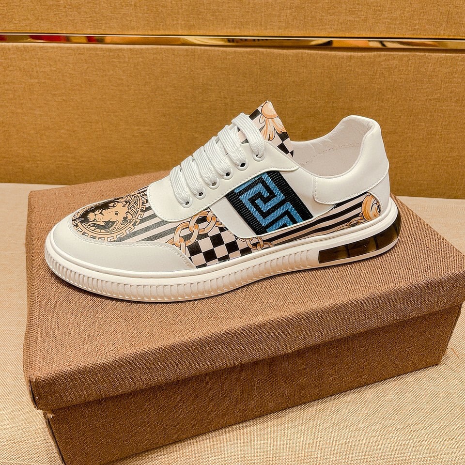 Alternative view of FENDI DOMINO FABRIC LOW SNEAKERS BLUE FF