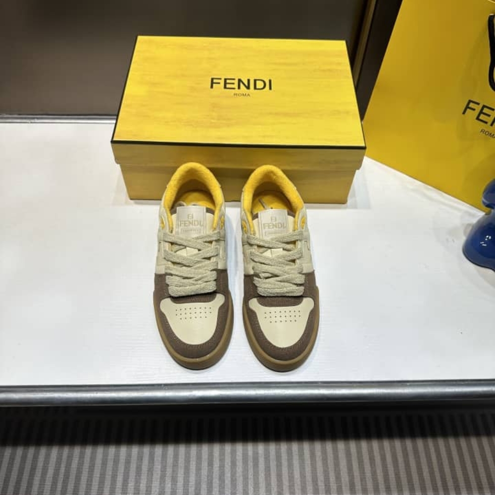 Fendi Match Low Tops Beige 8E8252Ahh2F1Fhu - Image 5