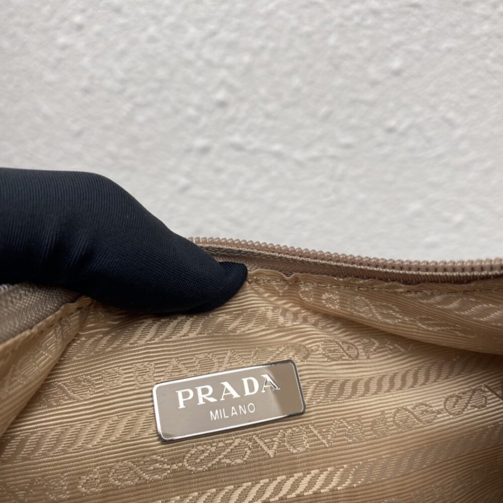 PRADA RE NYLON RE EDITION 2000 MINI BAG NUDE 23CM 1NE515 RDH0 F0F24 - Image 7