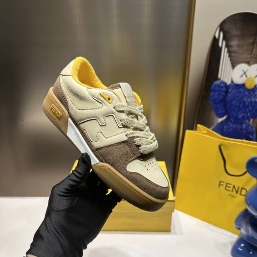 Fendi Match Low Tops Beige 8E8252Ahh2F1Fhu - Image 6