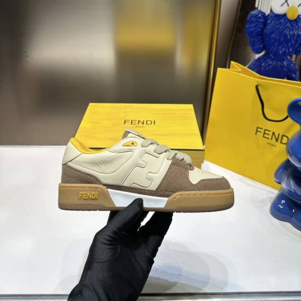 Fendi Match Low Tops Beige 8E8252Ahh2F1Fhu - Image 7