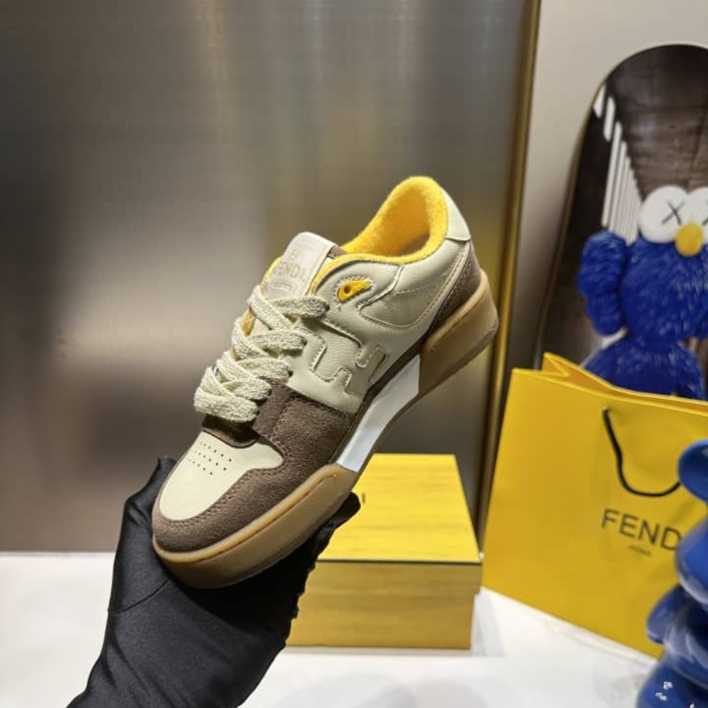 Fendi Match Low Tops Beige 8E8252Ahh2F1Fhu - Image 8