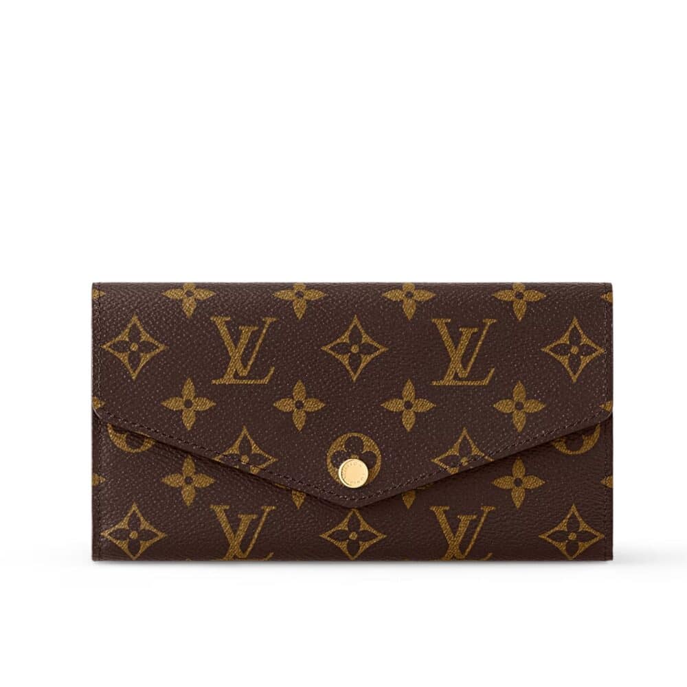 LOUIS VUITTON SARAH WALLET MONOGRAM CANVAS BROWN 19CM M60531