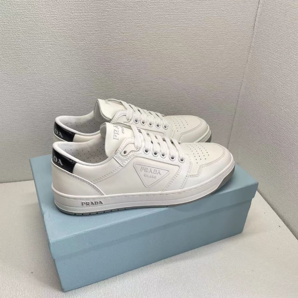 Alternative view of PRADA DISTRICT LEATHER SNEAKERS WHITE 1E790M 3LJ6 F097W F 030
