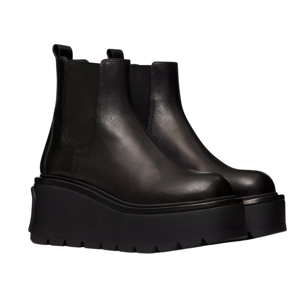 VALENTINO GARAVANI UNIQUEFORM ANKLE BOOT BLACK UW0S0AP7RBJ 0NO