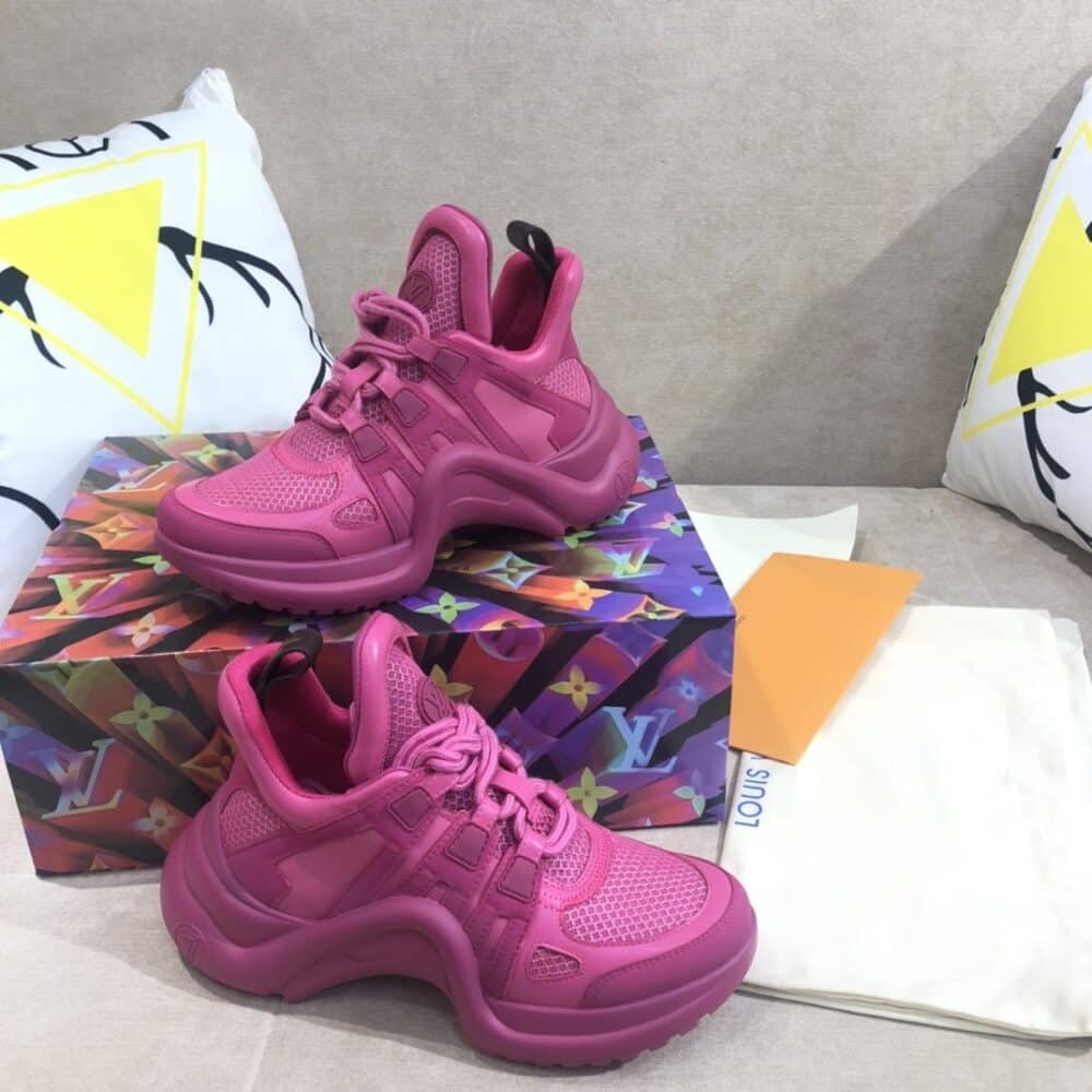 LOUIS VUITTON ARCHLIGHT SNEAKER TRAINER ROSE 1A882K - Image 7