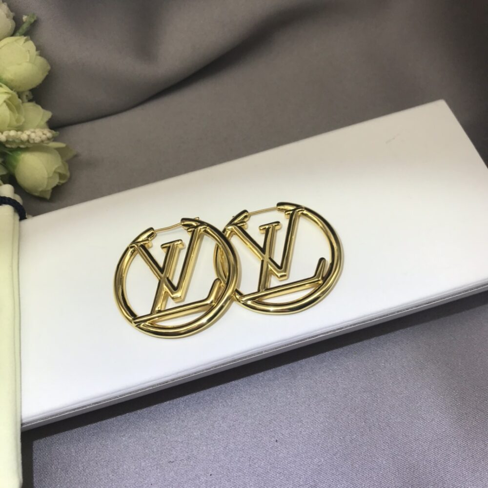 LOUIS VUITTON LOUISE HOOP EARRINGS M64288 - Image 4