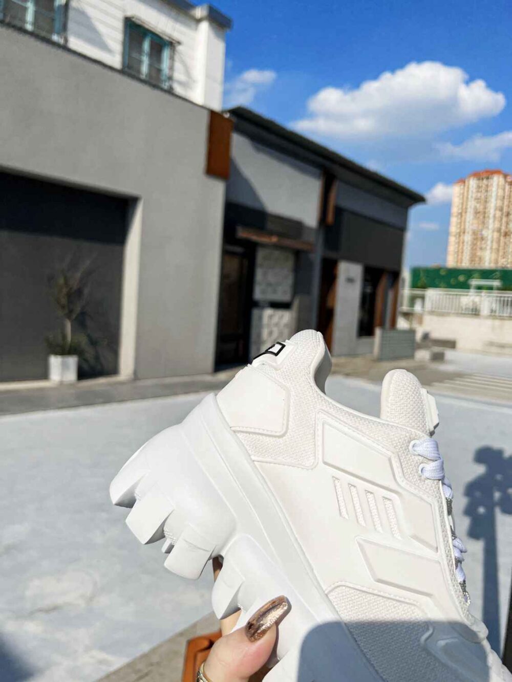 PRADA CLOUDBUST THUNDER SNEAKERS WHITE 1E819L3KR2F0009F050 - Image 3