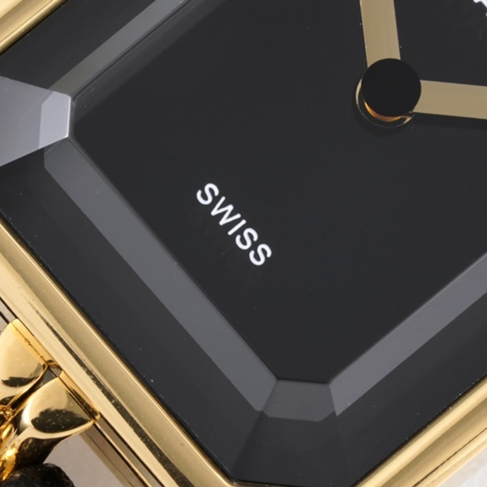 Alternative view of CHANEL PREMIERE EDITION ORIGINAL WATCH GOLD BLACK 26MM H6951