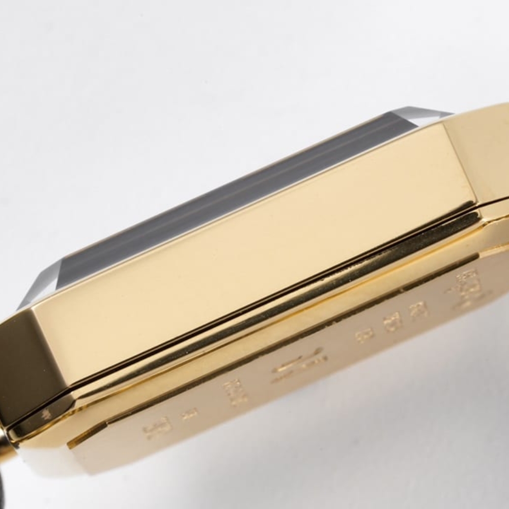 CHANEL PREMIERE EDITION ORIGINAL WATCH GOLD BLACK 26MM H6951 - Image 4