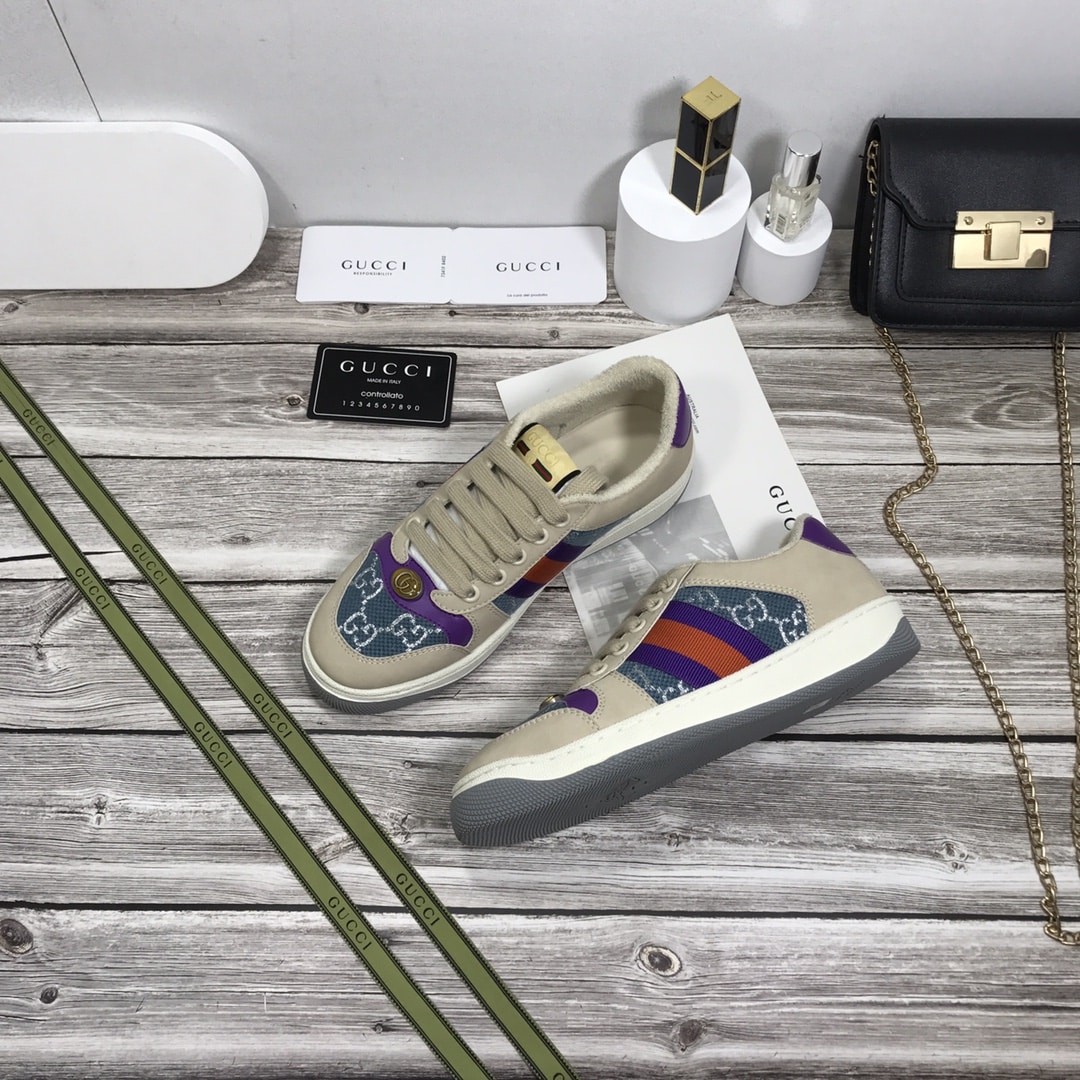 GUCCI WMNS SCREENER BLUE GG LAMÉ 577684 2C830 4690 - Image 6