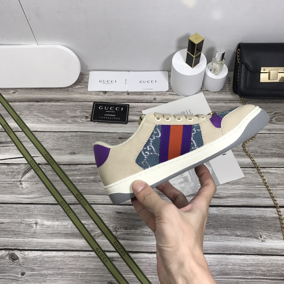 GUCCI WMNS SCREENER BLUE GG LAMÉ 577684 2C830 4690 - Image 4