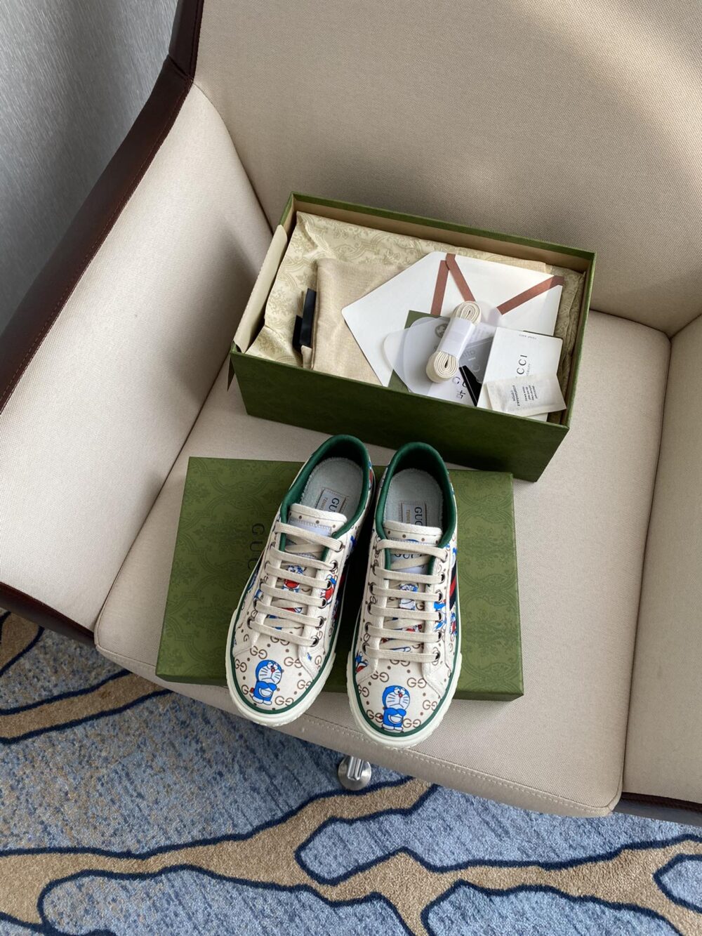 GUCCI TENNIS 1977 DORAEMON SNEAKER WHITE - Image 3