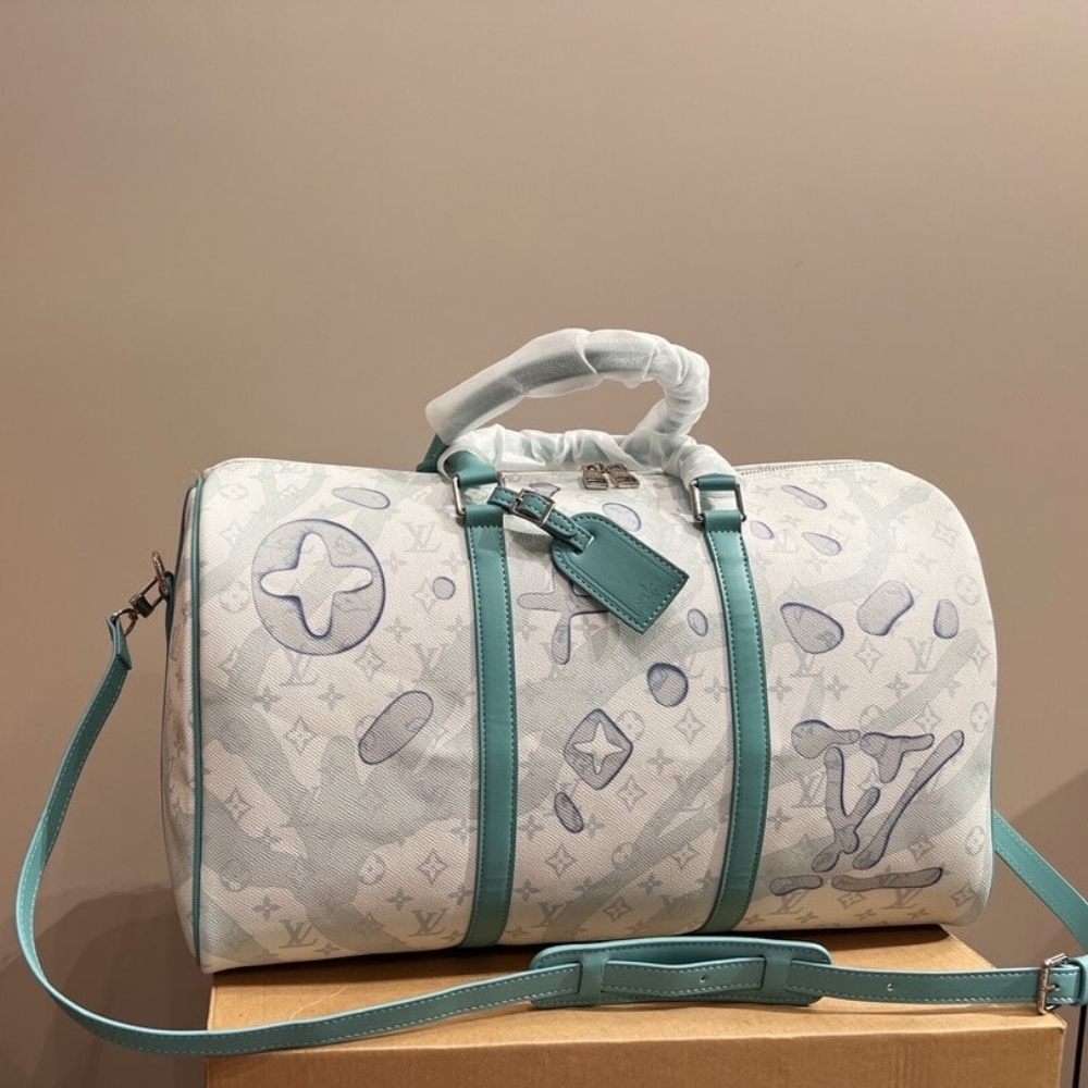 Alternative view of LOUIS VUITTON KEEPALL BANDOULIERE 50 CRYSTAL BLUE 50CM M22570