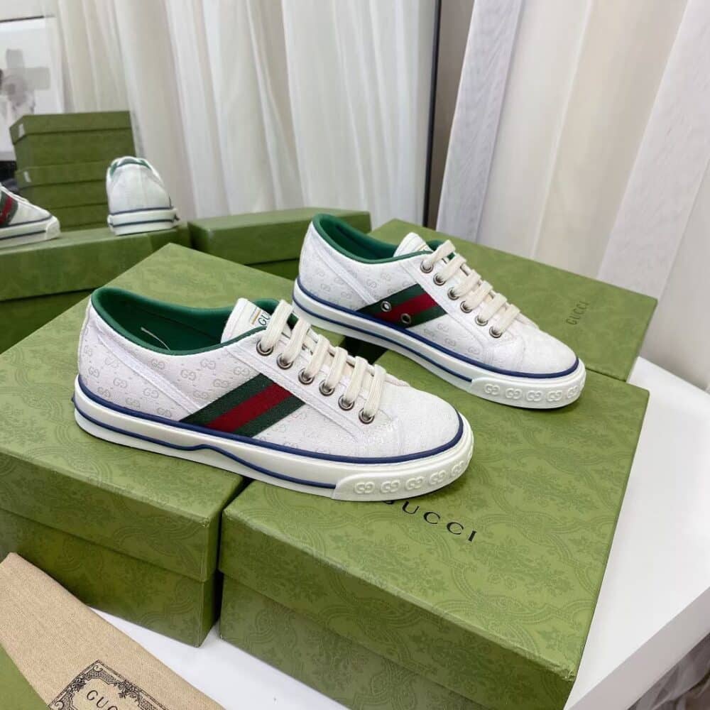 GUCCI TENNIS 1977 WHITE MINI GG 606111 99W90 9085 - Image 4