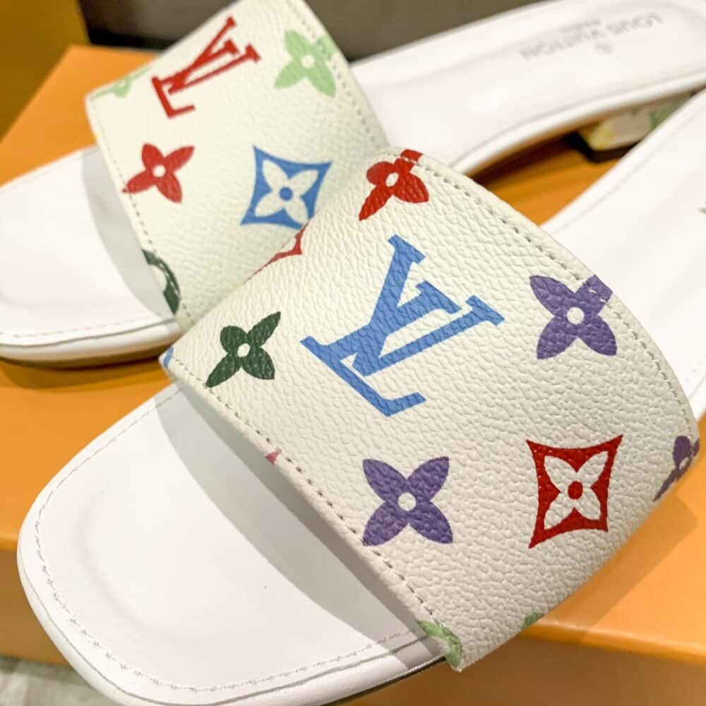LOUIS VUITTON LOCK IT FLAT MULE MONOGRAM MULTICOLOR - Image 7