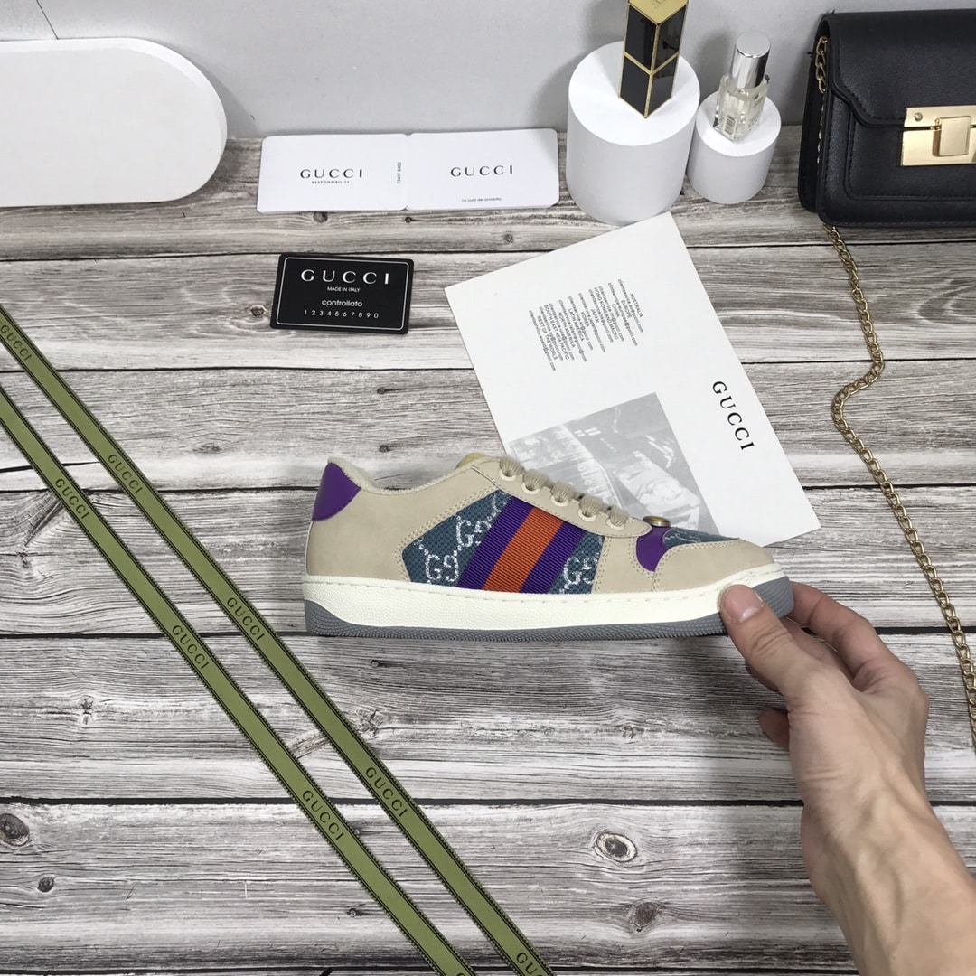 GUCCI WMNS SCREENER BLUE GG LAMÉ 577684 2C830 4690 - Image 7