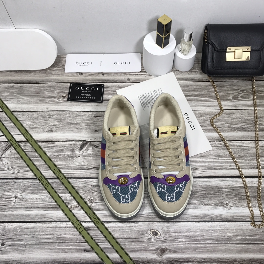 GUCCI WMNS SCREENER BLUE GG LAMÉ 577684 2C830 4690 - Image 5