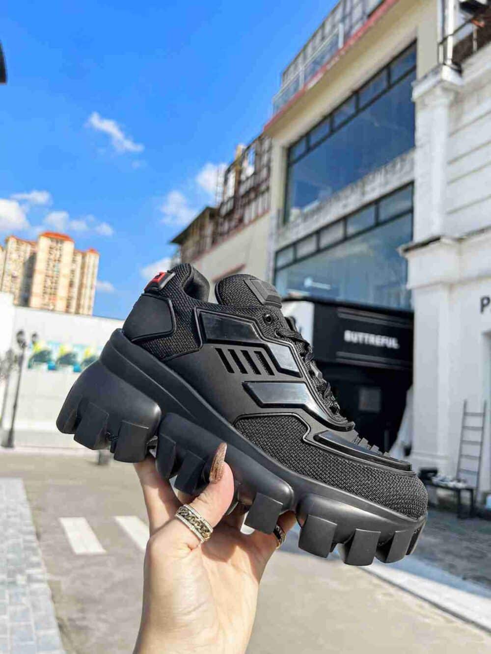 PRADA CLOUDBUST THUNDER SNEAKERS BLACK 1E819L3KR2F0002F050 - Image 7