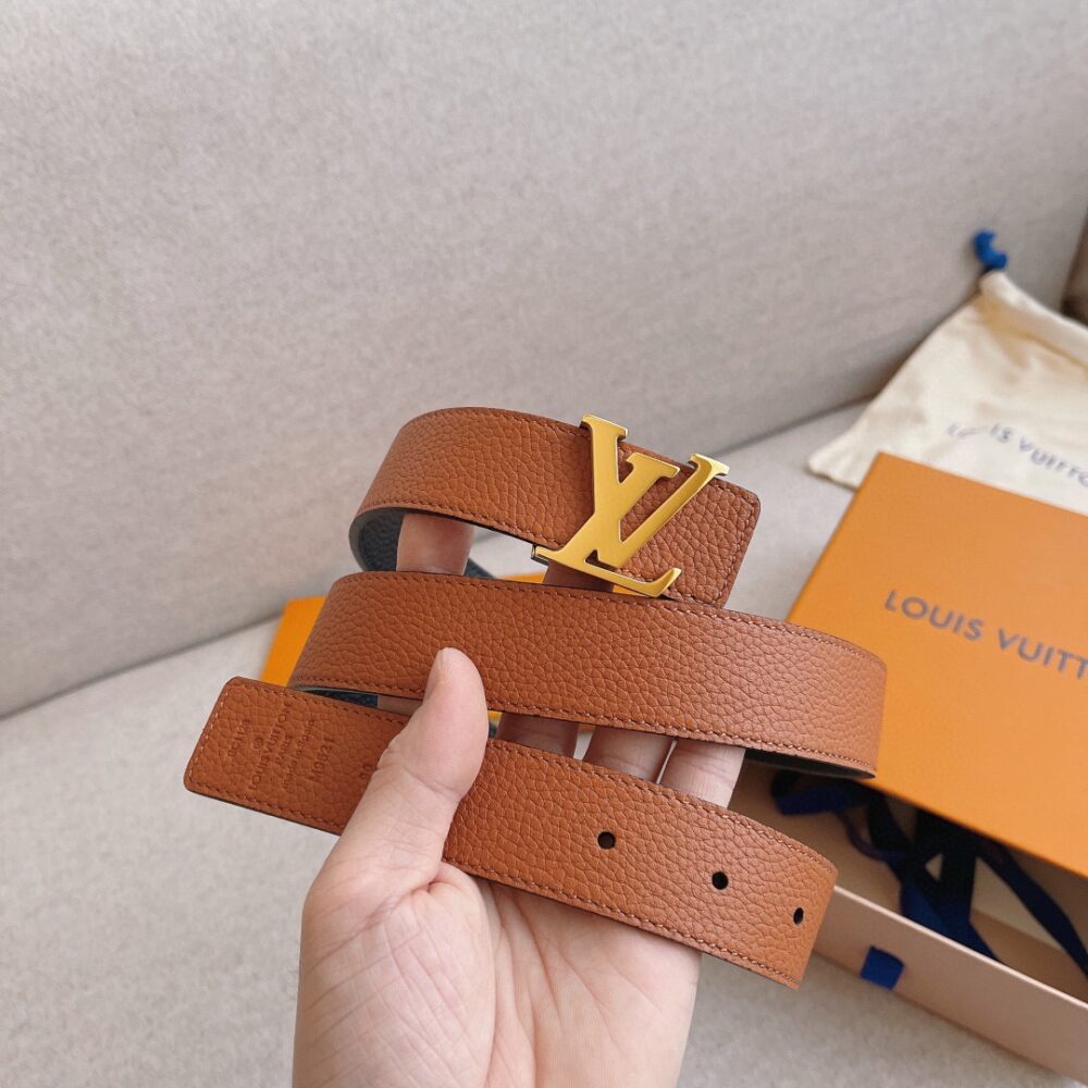 LOUIS VUITTON LV INITIALS REVERSIBLE BELT BROWN 30MM M9151U - Image 3