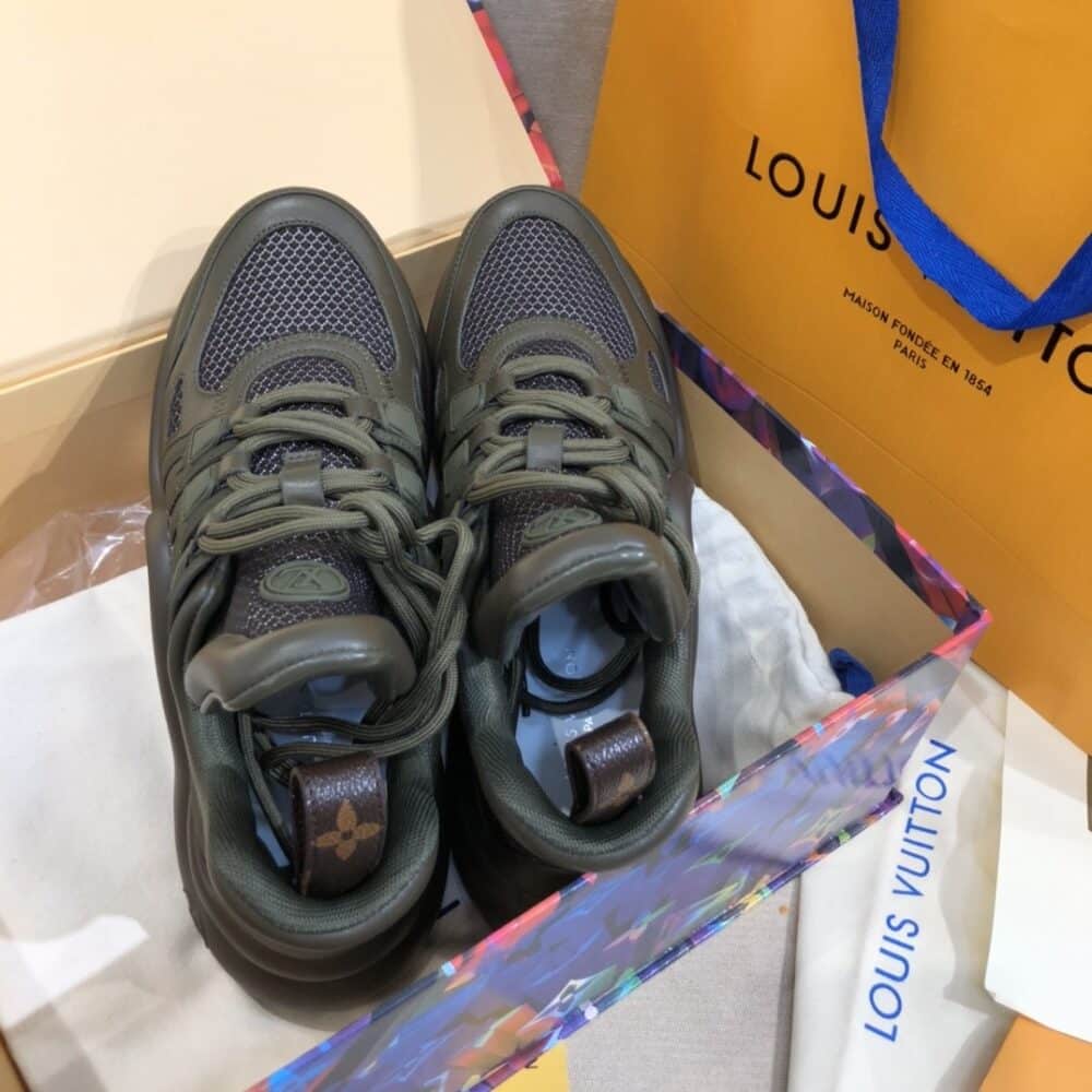 LOUIS VUITTON ARCHLIGHT SNEAKER TRAINER KHAKI 1A8824 - Image 8