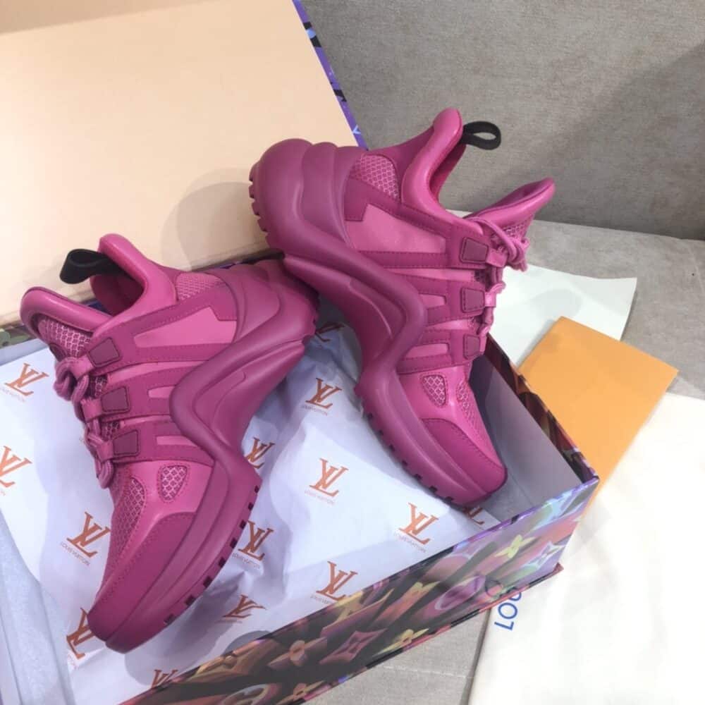 LOUIS VUITTON ARCHLIGHT SNEAKER TRAINER ROSE 1A882K - Image 9