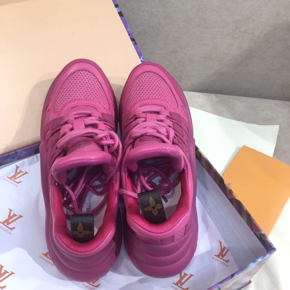 LOUIS VUITTON ARCHLIGHT SNEAKER TRAINER ROSE 1A882K - Image 8