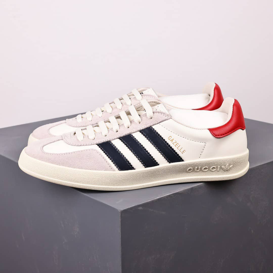 GUCCI x ADIDAS GAZELLE SNEAKER IN WHITE 707861 UTT10 9060 - Image 2