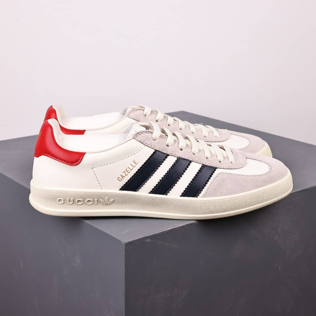 GUCCI x ADIDAS GAZELLE SNEAKER IN WHITE 707861 UTT10 9060 - Image 6