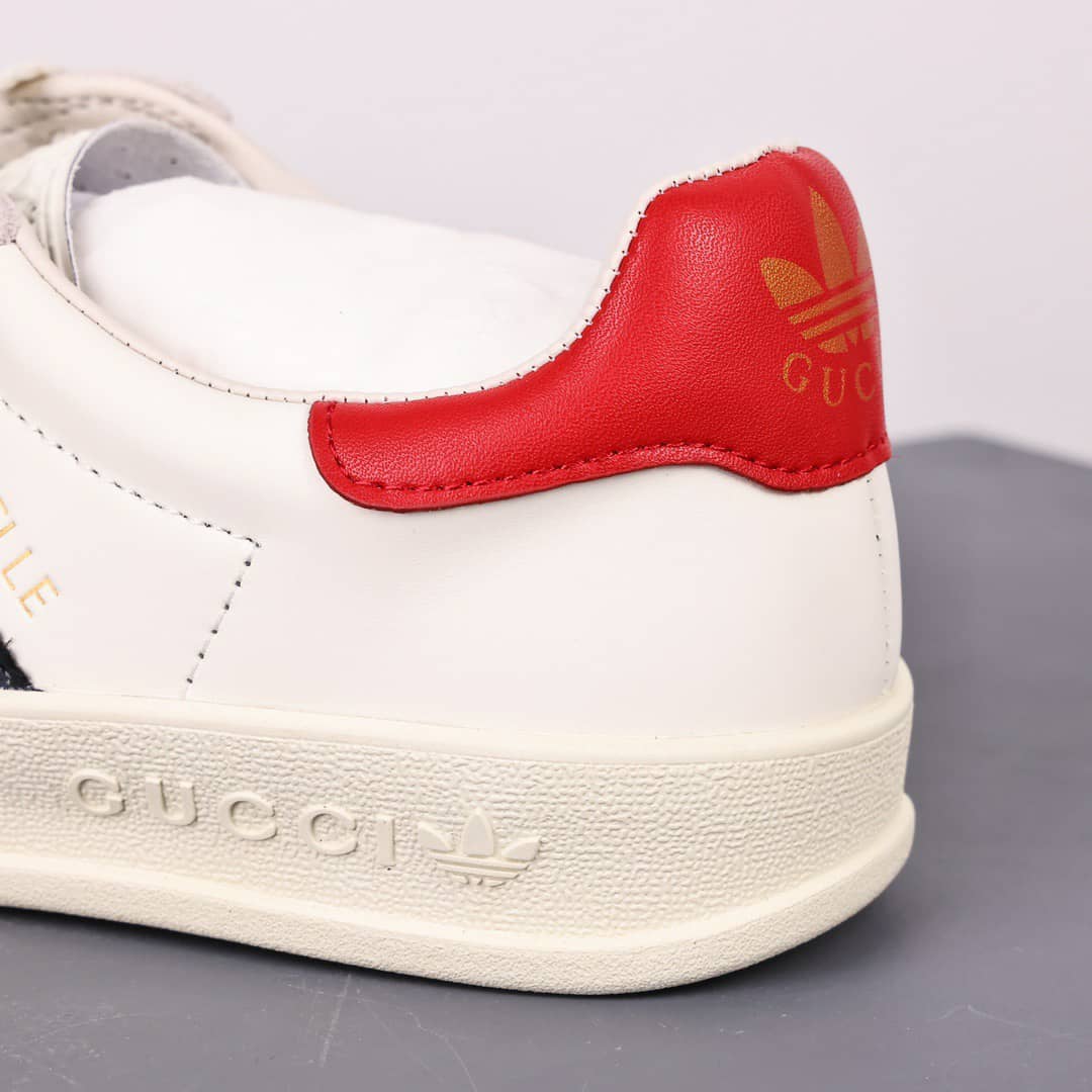GUCCI x ADIDAS GAZELLE SNEAKER IN WHITE 707861 UTT10 9060 - Image 7