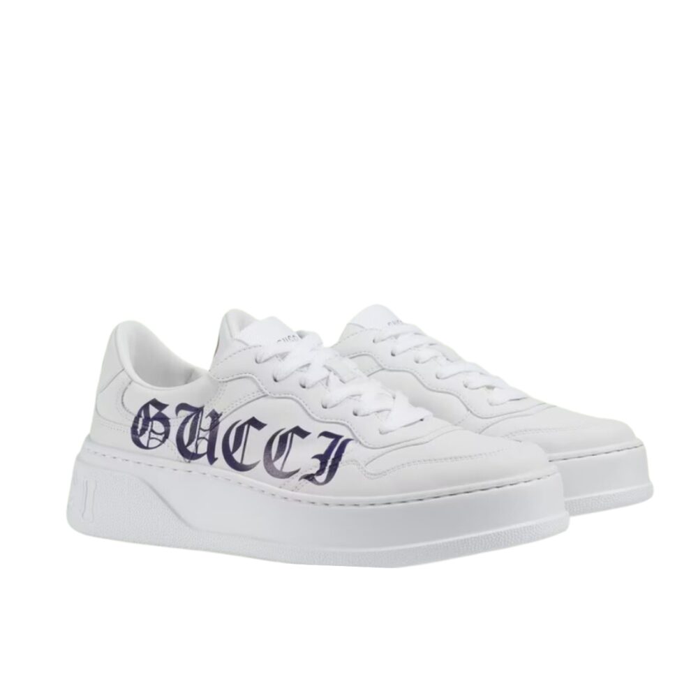 GUCCI WOMEN'S SNEAKER WITH LOGO WHITE 708267 UPG70 9000