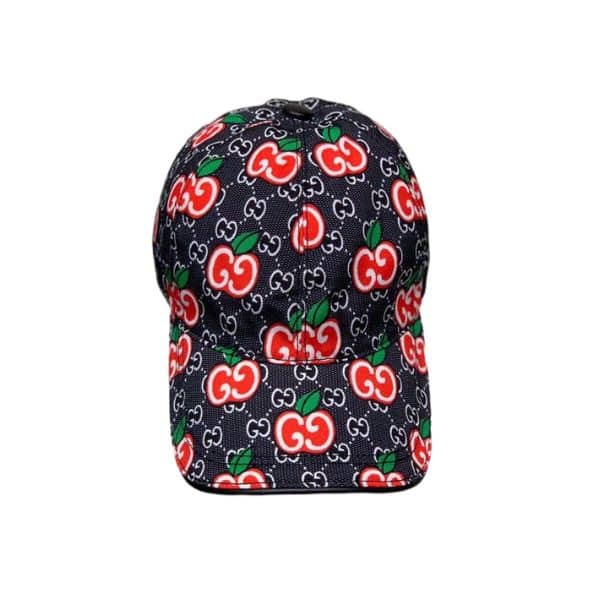 GUCCI GG APPLE BASEBALL CAP BLACK